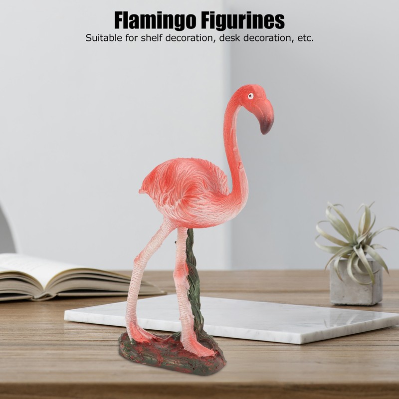 Flamingo Statue Resin Materials Vivid Real Pink Flamingo Ornament for