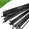 YHUS 10 Pcs Bicycle Spoke Stainless Steel Bicycle Accessories (Black,