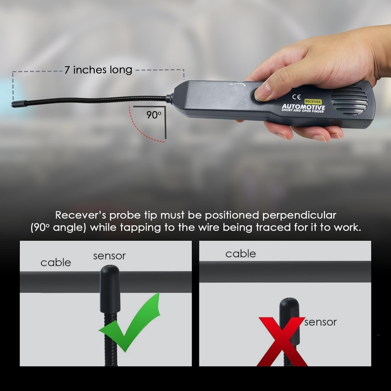 JuviPerpric Cable Tracker Electrical Circuit Tester, Automotive Short and Open