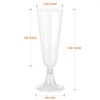 eMKay® Clear Plastic Champagne Flutes/Glasses 140ml - 16 Count (Pack