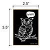 Honey Dew Gifts, Whom, Funny Grammar Fridge Magnet, Cute Owl