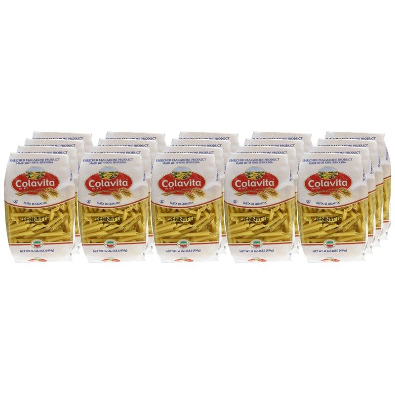 Colavita Pasta, Pennette, 16 Ounce (Pack of 20)