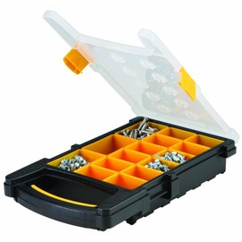 HF tools 15 Bin Portable Parts Storage Case Heavy Duty Unbreakable Abs Construction