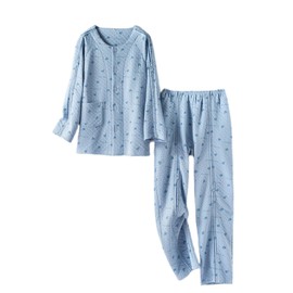 KUMUROETA Unisex Tearable Bedridden Patient Clothing,Fracture Surgery Recovery Suit with Zipper,Disability Clothing,Suitable for Paralyzed Bedridden Elderly,Patients in Recovery Period After Surgery