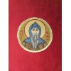 4 Inch Round Saint Simeon Stylites Orthodox Embroidered Pocket Icon