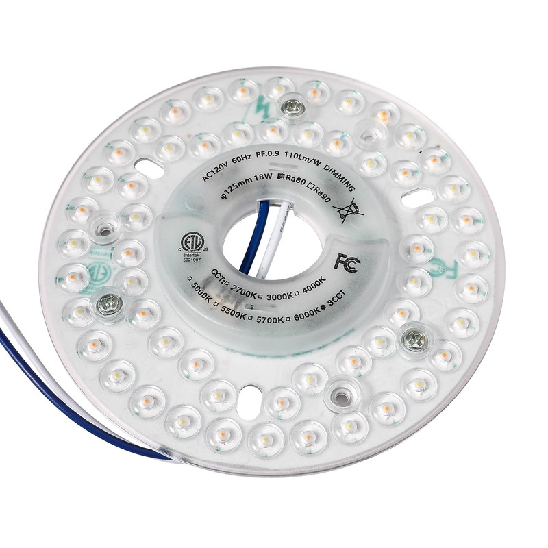 Ledytech 4.92'' LED Ceiling Fan Light Retrofit Kit, Ceiling Flush