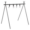 Short Outdoor Triangle Storage Tripod Travel Camping Drying Rack Cookware