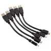CablesOnline 5-Pack 6 inch USB 2.0 A-Type Male to Micro-B