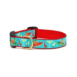 Up Country Cinco De Mayo Pattern Dog Collars and Leashes (Cinco De Mayo Dog Collar, Large (15 to 21 inches) 1 Inch Wide Width)