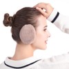 3 Pairs Bandless Ear Muffs Fleece Windproof Earmuffs Winter Ear