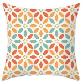 Betadistor Set of 4 Cushion Covers 45cm x 45cm Modern Floret Decorative Throw Pillow Cases Living Room Bedroom Sofa Garden Home Decor Square Cushion Covers 18x18 Inches, Floret, 508-0149