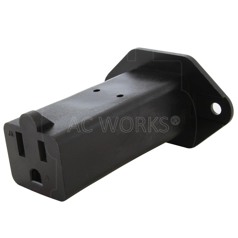 AC WORKS [AD1308-FG] IEC C14/ Sheet E with Mounting Holes
