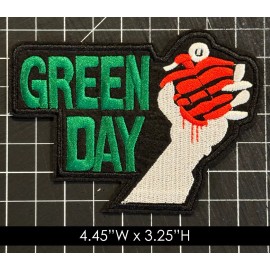 Unbranded Green Day Embroidered Iron On Patch