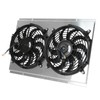 Wangtney Full Aluminum Shroud+2X12'' Slim Fan+Thermostat Relay Kit Compatible with