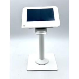 Discount Credit Card Supply DCCStands Swivel and Tilt Clover Mini/Clover Mini 3 Tall 10" White Terminal Stand, Screw-in and Adhesive