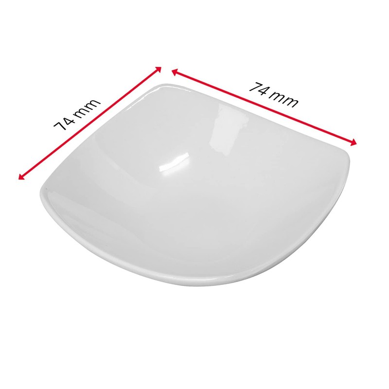 Westmark Set of 8 Small Square Ceramic Pots / Serving