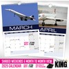 The Calendar King // Concorde - A4 Size 2025 Wall