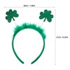 SOLUSTRE Patricks Day Accessories Costume Headband Clover Headband Plush Headpiece