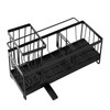 HomeUp Carbon Steel Kitchen Sink Caddy Rustproof Self Draining Sponge