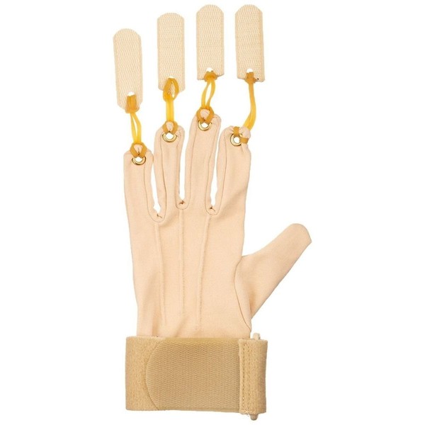 Sammons Preston Deluxe Traction Exercise Glove with Thumb, Hand and Finger Strengthening Glove for Finger & Thumb Extension, Hand Exerciser for Therapy, Recovery, & Rehabilitation, Small/Medium, Right