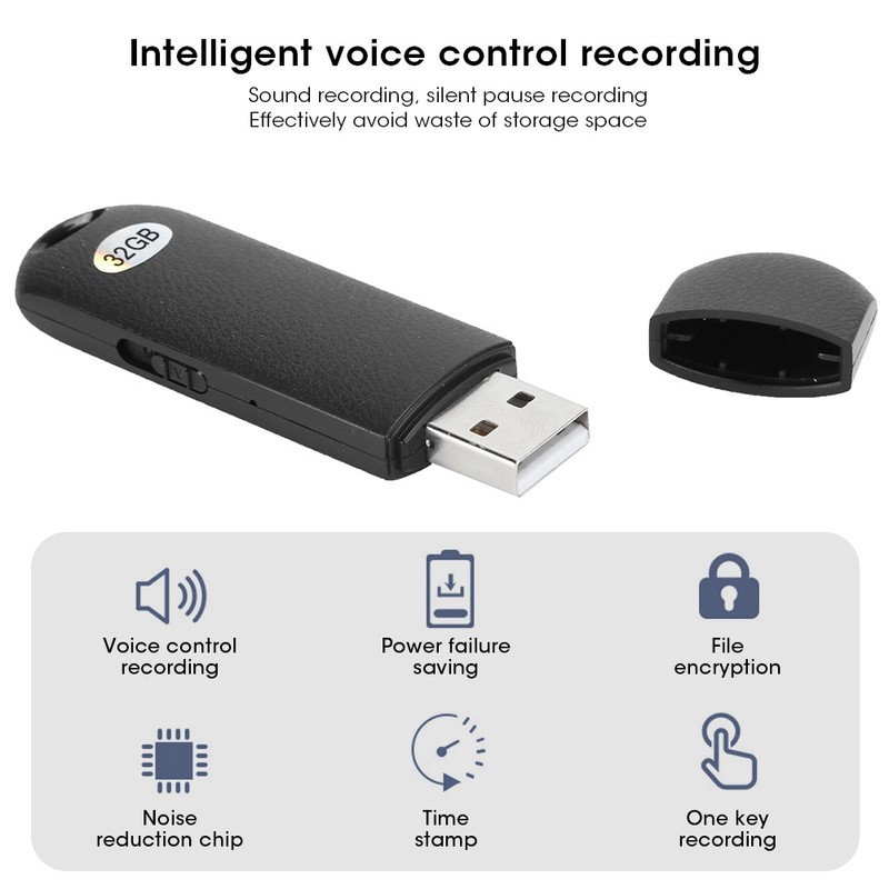 Q62 USB Flash Disk Voice Recorder High Definition Noise Reduction