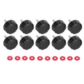 10 Pcs Spinning Reel Handle Caps & Gaskets, Practical Durable Screw Caps Covers with Gaskets for Fishing Spinning Reel Handle
