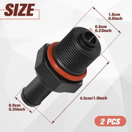 LEONTOOL PCV Exhaust Control Valve 2-Pack 26740-2G000 Engine Intake Manifold Positive Crankcase Ventilation Control Valve Replacement One-Way PCV Valves Fit for JAC Chery Hyundai Accord and More