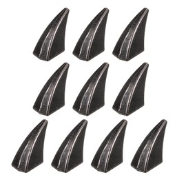 sourcing map 10set Cat Claw Spikes 17 x 12mm Horn Screw Rivets Leather-Craft Findings with Metal Screw Back Studs for Making Leather Custom Punk Style DIY Clothing Accessories, Gun Color