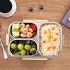 Donkoy Metal Lunch Box with 3 Dividers - Breakfast Box