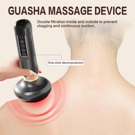 SKIKHN Cellulite Massager, 12 Speed Cupping Device for Cleaning Meridians, Electric Cupping Device, Adjustable Hand Massager for Body Fat, for Abdomen, Waist, Arms, Legs, Buttocks