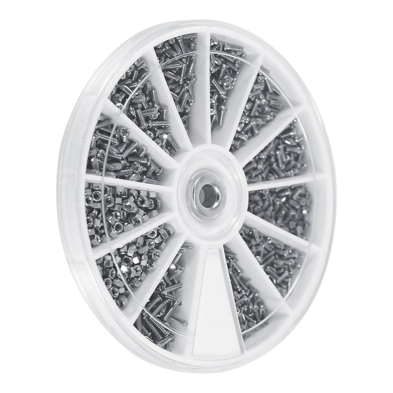 Small Nuts and Screws Assortment Kit, Versatile, 600 Pcs, 12