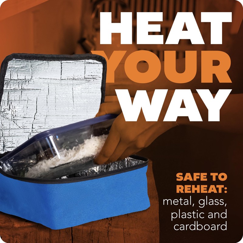 HOTLOGIC Mini Heated Lunch Box - Portable Electric Food Warmer