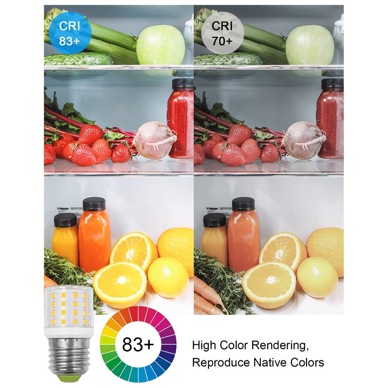 ZHENMING KEI D34L Refrigerator Bulb AC100-265V 3.5W Fridge Light Bulb