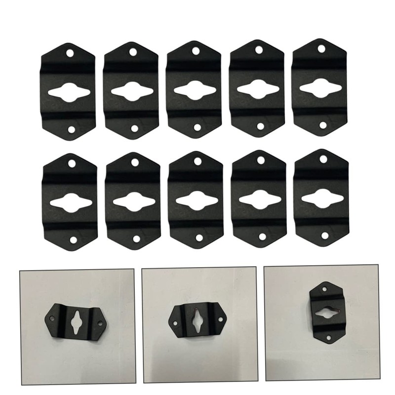 OSALADI 20pcs Hanging Speaker Bracket Iron Hooks for Surround Sound