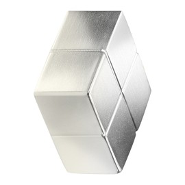 Sigel GL195 SuperDym-magnets C10 "extra-strong" (neodym N45), silver, 2 x 2 x 1 cm, 1 pc. for Glass magnetic boards