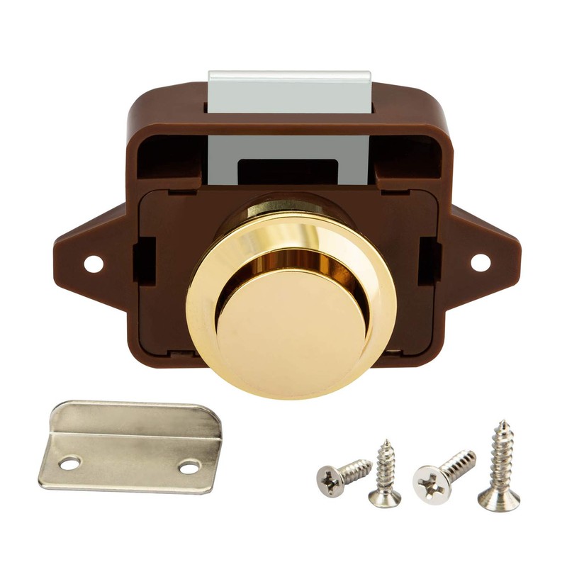 OCGIG 5 PCS Keyless Push Button Catch Door Knob Lock