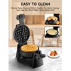 Waffle Maker, 1400W Double Belgian Waffle Iron 180° Flip, 8