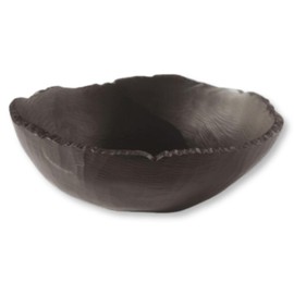 Steelite Resin Display Serving Bowl, Kenny Mack Jagged Edge Uneven 10.5" Buffet Table Presentation Salad Pasta Sides Food Server, Commercial Foodservice Restaurant Hotel Use, 2.25 Qt, Expresso Brown