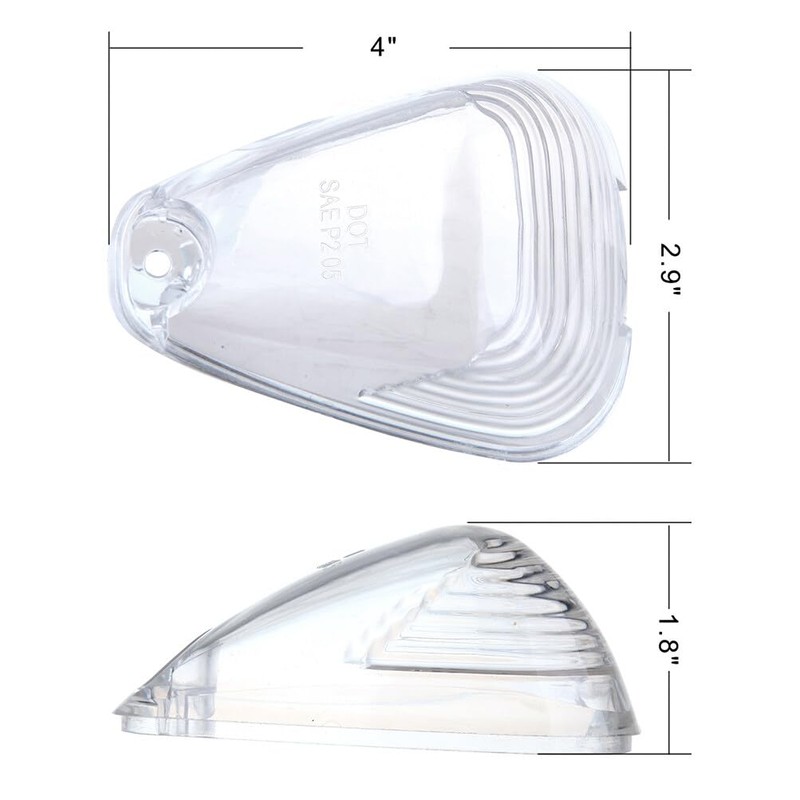 ECCPP 5x Cab Marker Roof Running Light Top Lamp Clear