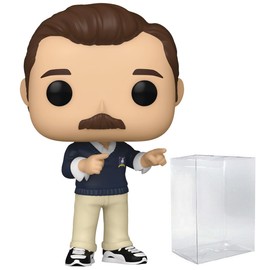 POP TV: Ted Lasso - Ted Lasso Series 3 Funko Vinyl Figure (Bundled with Compatible Box Protector Case), Multicolored, 3.75 inches