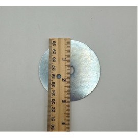 Fender Washers 3/8" x 3" OD Zinc Plated Finish Low Carbon Steel, Pack of 5 (3/8" x 3")