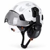 Safety Helmet with Built-In Visor & Removable Earmuffs – Style