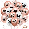 40th Birthday Balloons Decorations Rose Gold 40th Birthday Fabulous Balloons