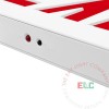 Light Fixture Industries LFI Lights | Thin Red LED Exit