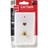 Audiovox TPH567R Coax Wall Plate, Cat5/6 - Quantity 1