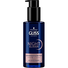 Gliss Night Elixir Anti-Split Ends Miracle (100 ml), Hair Serum Seals Split Ends During Sleep, Hair Care Repairs Hair Long-Lasting Overnight