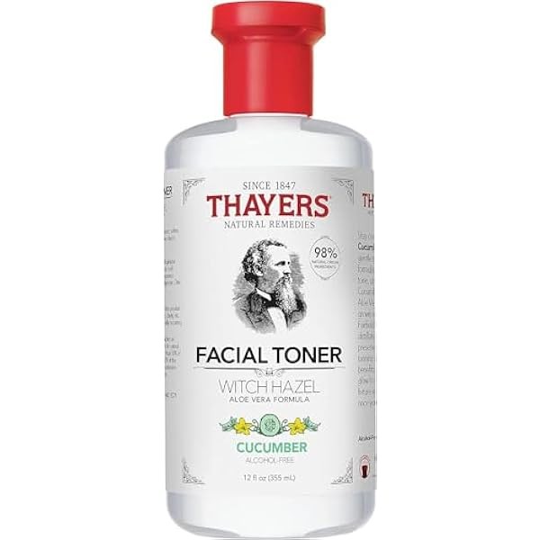 Thayer Cucumber Witch Hazel with Aloe Vera Formula, 12 Fluid