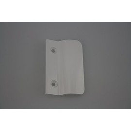 Balkontürgriff Ziehgriff Terrassentürgriff aus Metall - diverse Farben - Länge 62 mm (weiss)