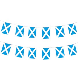 Scotland Flags Scottish Small String Flag Banner Mini National Country World Flags Pennant Banners For Party Events Classroom Garden Olympics Festival Grand Opening Bar Sports Celebration Decorations