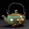 KEYDUACU Japanese Tea Set, Kiln-Formed Ceramic Tea Set, Plum Blossom